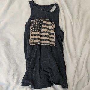 Lucky Brand flag tank- never worn